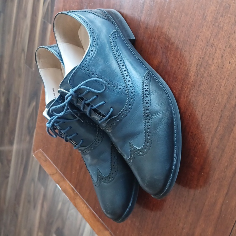 Blue and black Cole Haan Oxfords